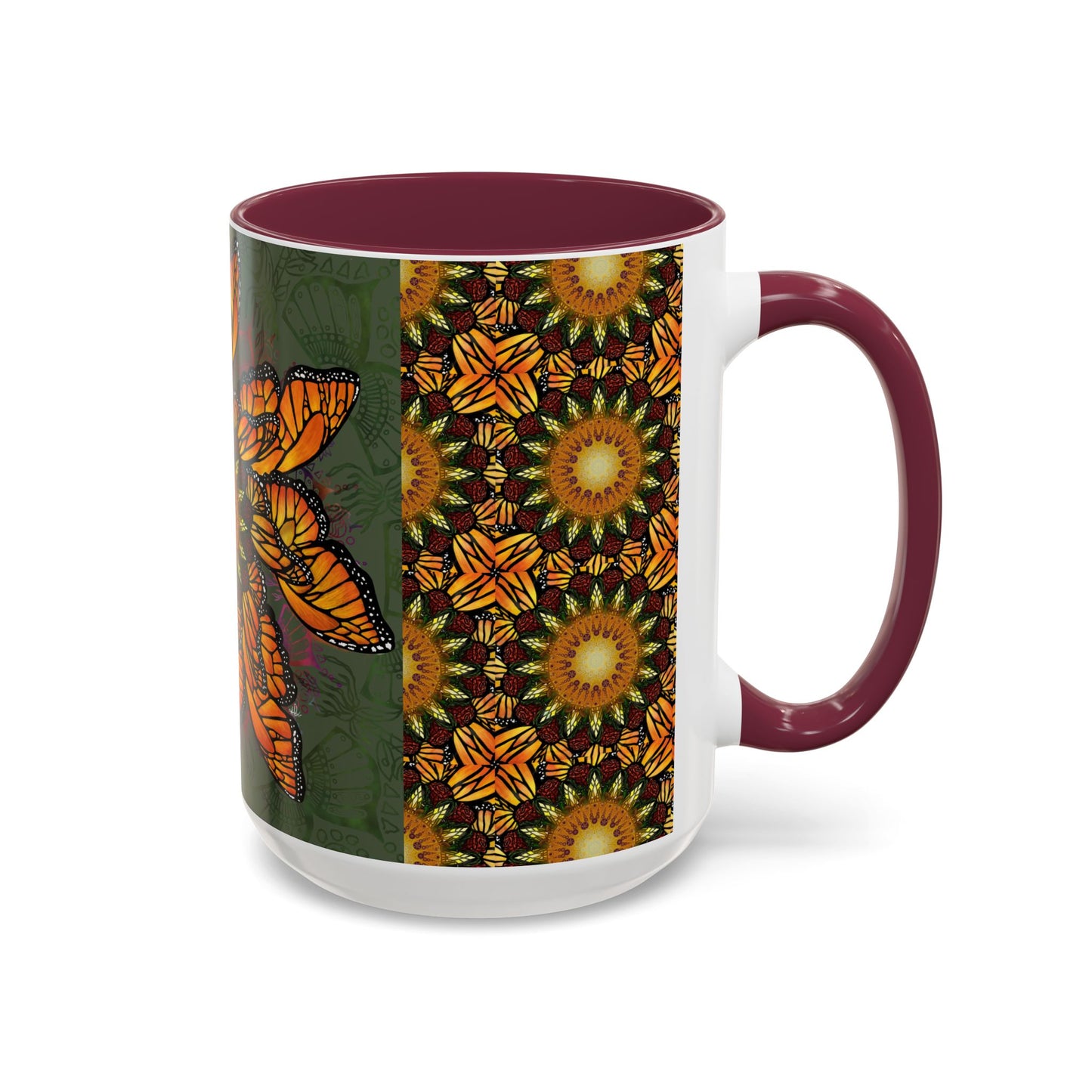 Pacio, Adam - Monarch Butterfly Mandala - Colorful Accent Mugs