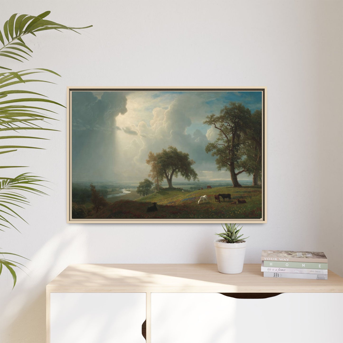 Bierstadt, Albert - California Spring (1875) - Matte Canvas, Framed