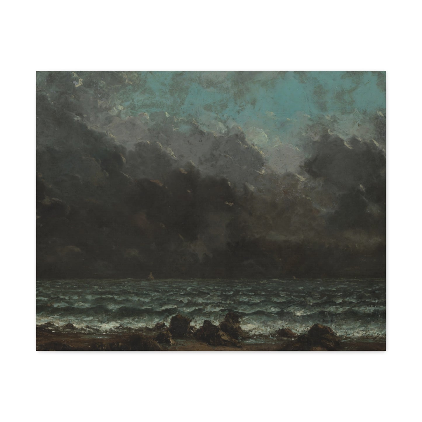 Courbet, Gustave - The Sea (1865) - Canvas Block, unframed