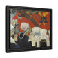Gauguin, Paul - Vision of the Sermon (Jacob Wrestling with the Angel) (1888) - Matte Canvas, Framed