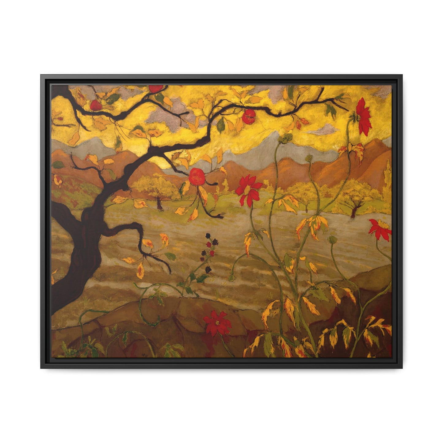 Ranson, Paul - Apple Tree with Red Fruit (1902) - Matte Canvas, Framed
