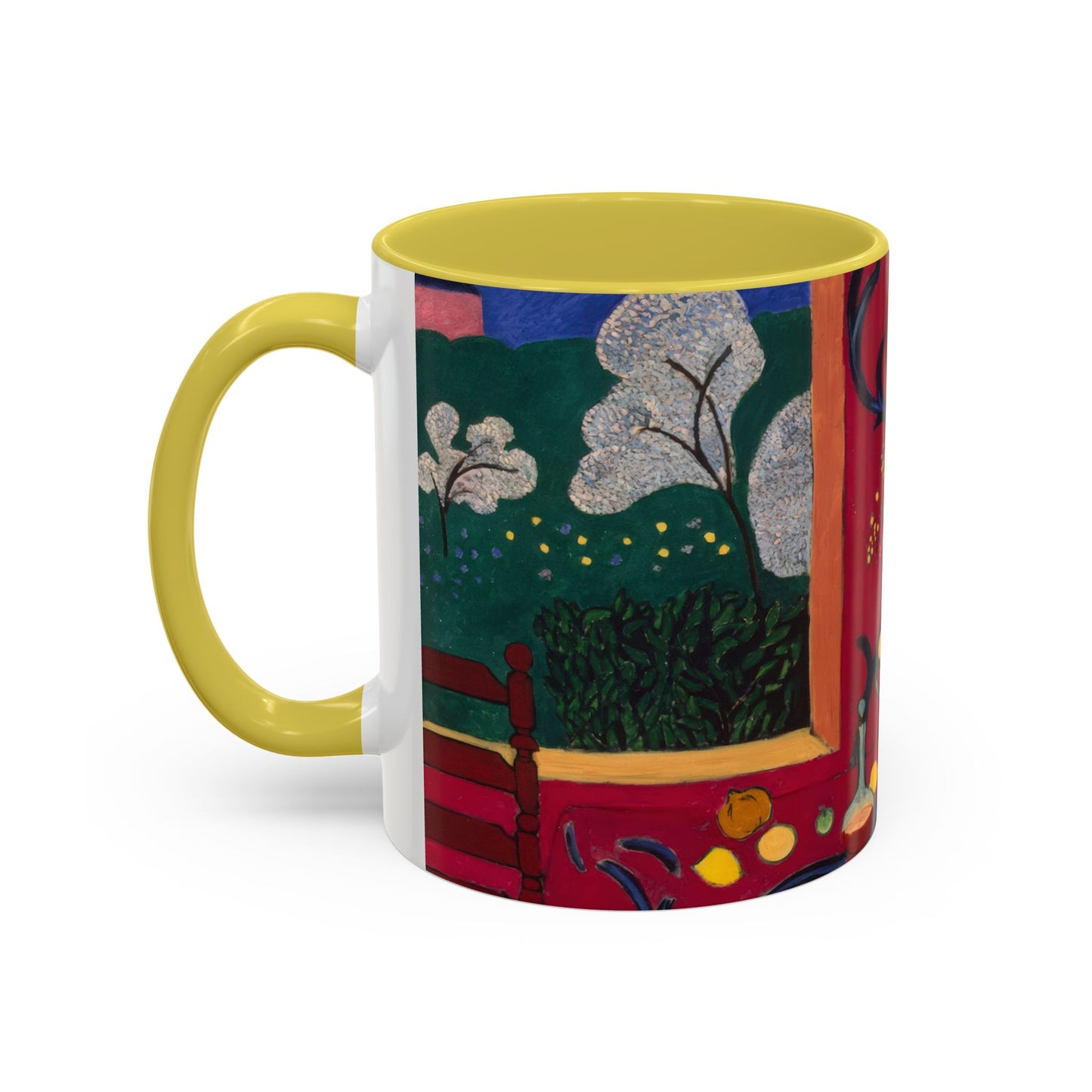 Matisse, Henri - The Dessert Harmony in Red (1908) - Colorful Accent Mugs