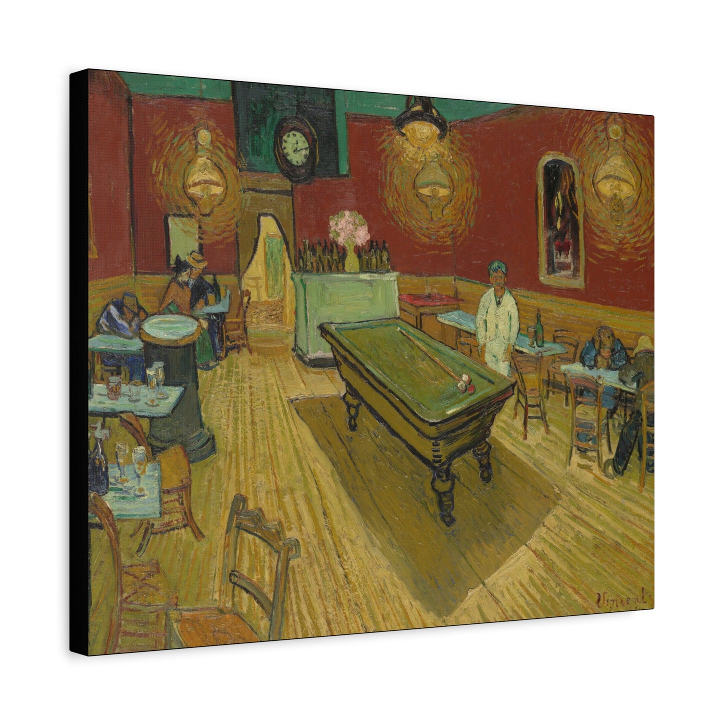 Van Gogh, Vincent - The Night Cafe (1888) - Canvas Block, unframed