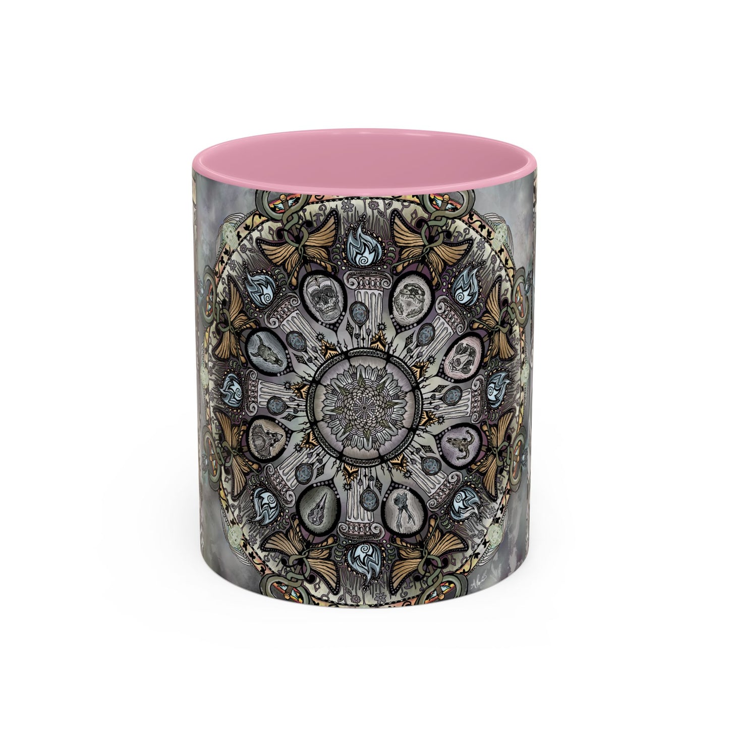 Pacio, Adam - Memento Mori Mandala - Colorful Accent Mugs
