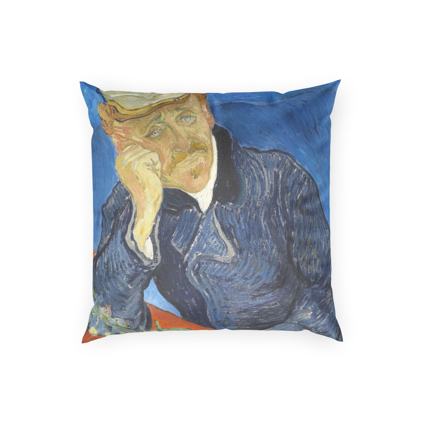 Van Gogh, Vincent - Portrait of Dr. Paul Gachet (1890) - Poly Velvet Pillow