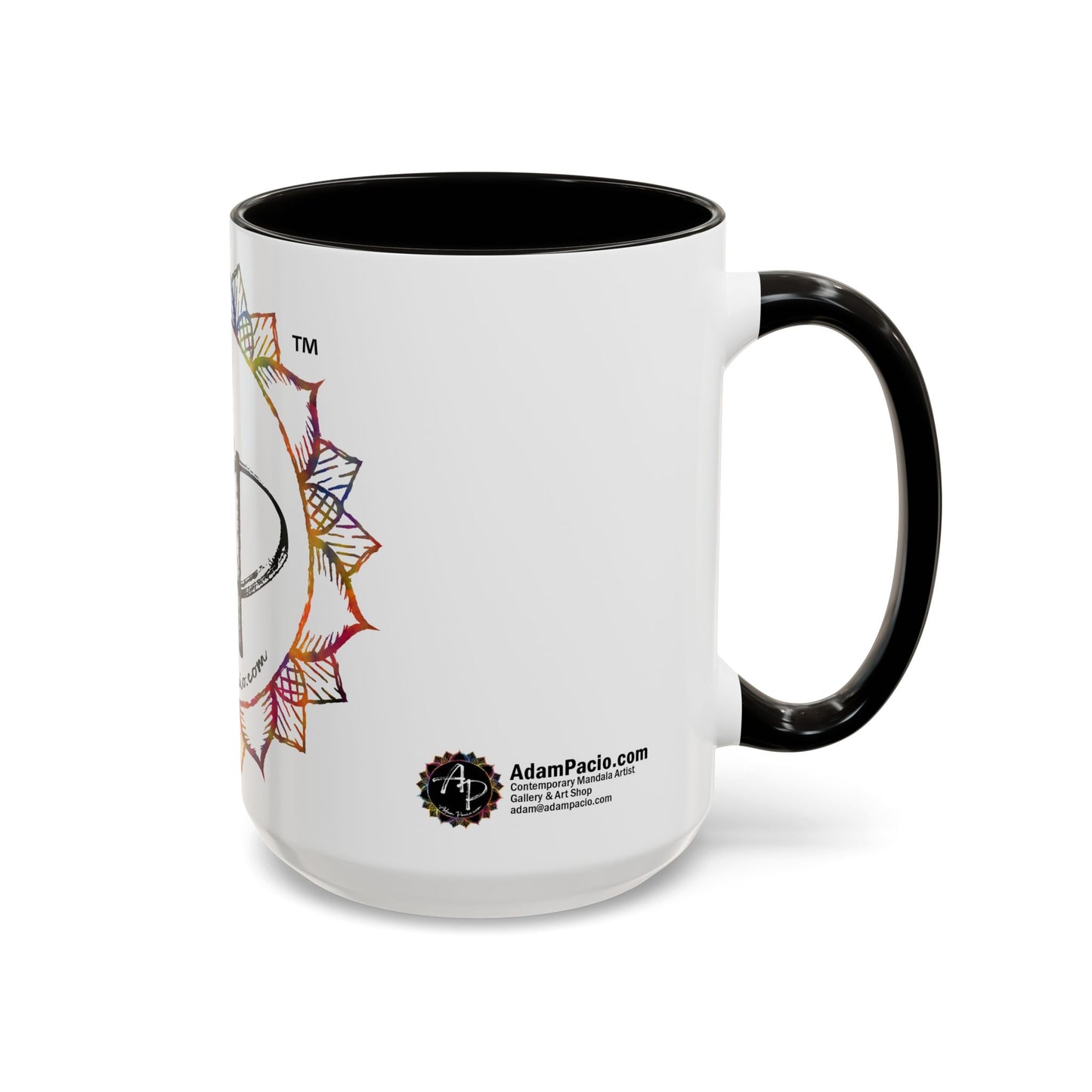 AdamPacio.com - White Logo - Colorful Accent Mugs