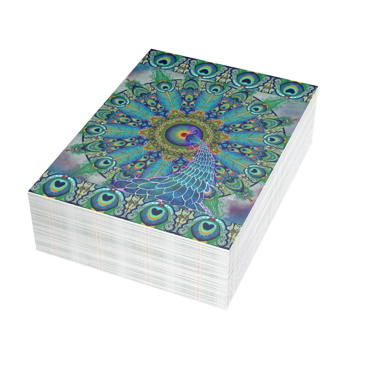 Pacio, Adam - Melek Taus Mandala - Postcard Bundles with Envelopes Included
