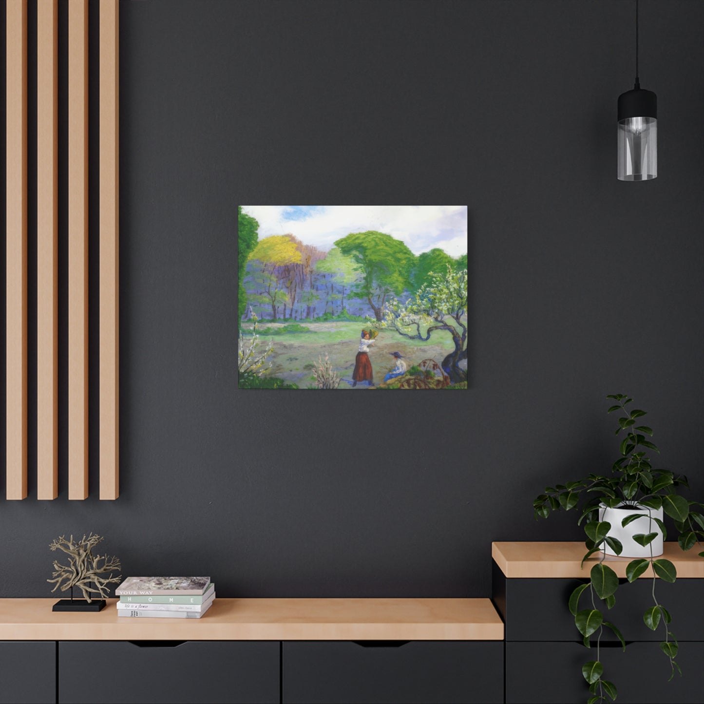 Ranson, Paul - Picking Flowers (1890) - Canvas Block, unframed