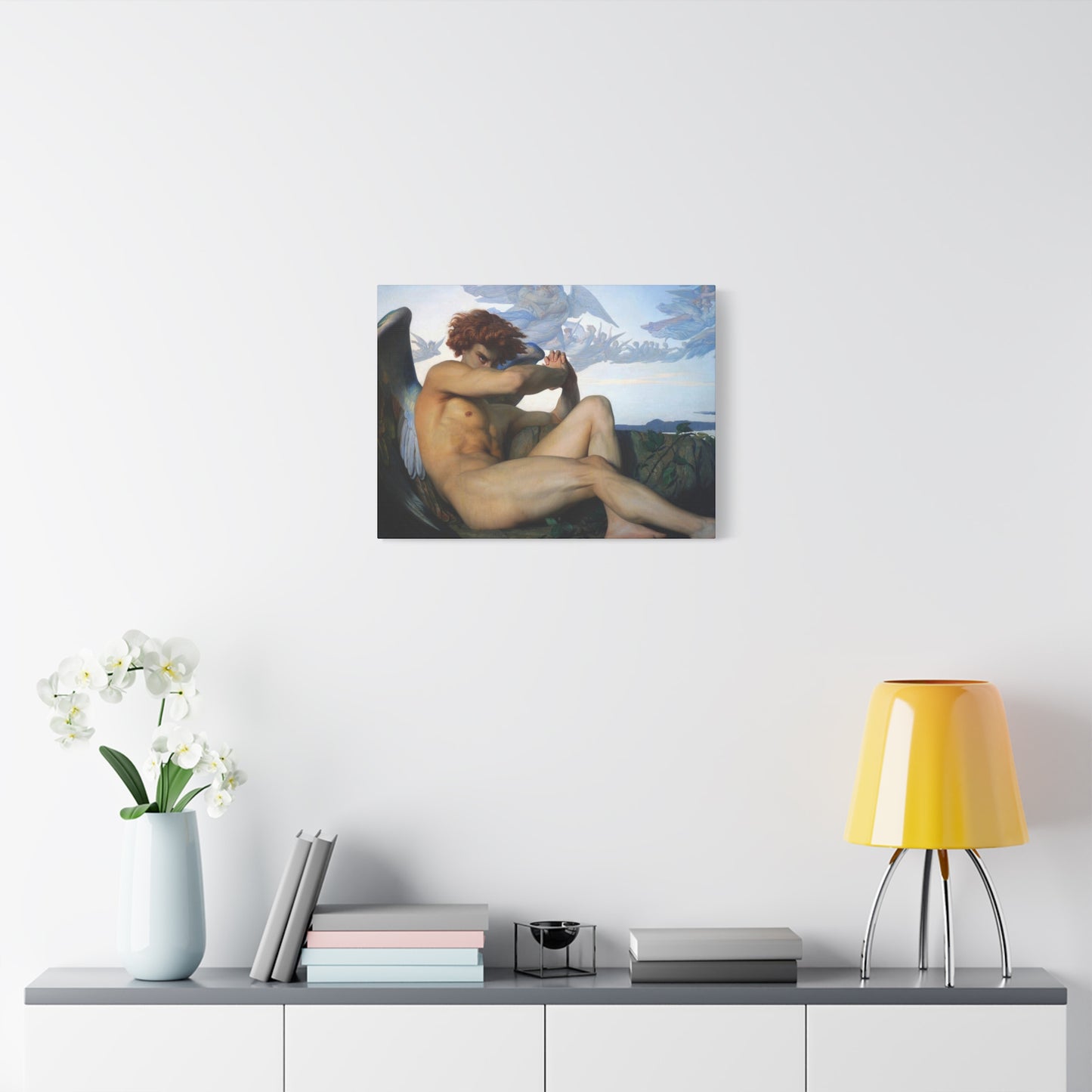 Cabanel, Alexandre - The Fallen Angel (1847) - Canvas Block, unframed