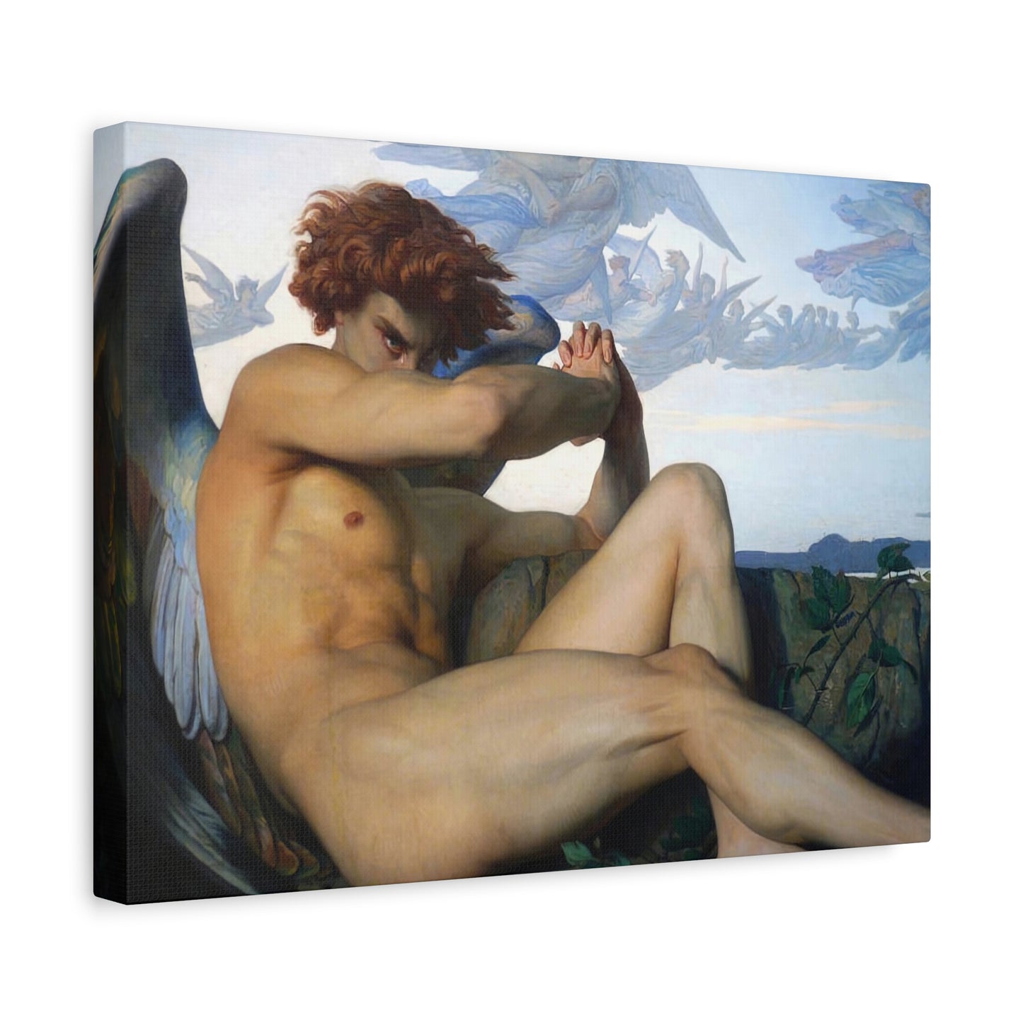 Cabanel, Alexandre - The Fallen Angel (1847) - Canvas Block, unframed