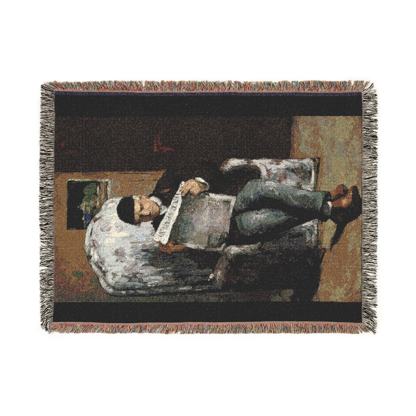 Cézanne, Paul - The Artist’s Father (1866) - Woven Blanket