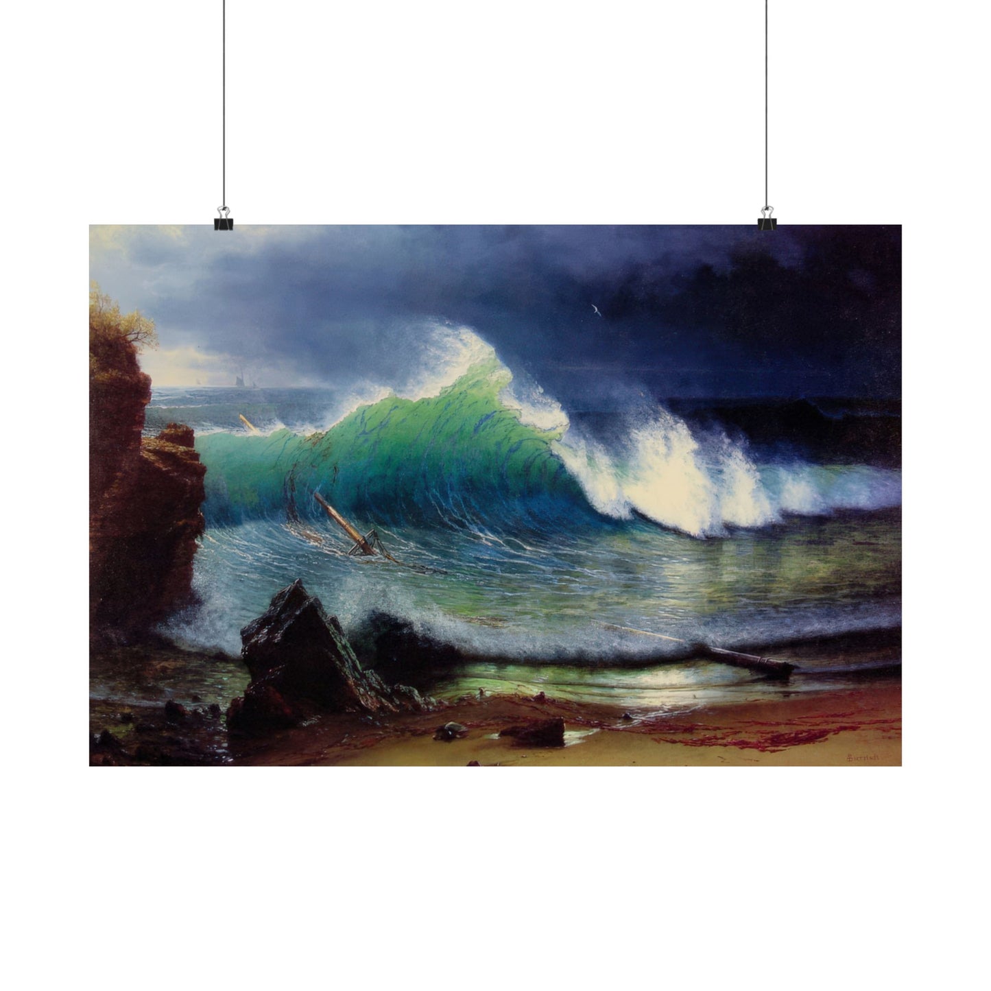 Bierstadt, Albert - Wind River (1859) - Satin Posters