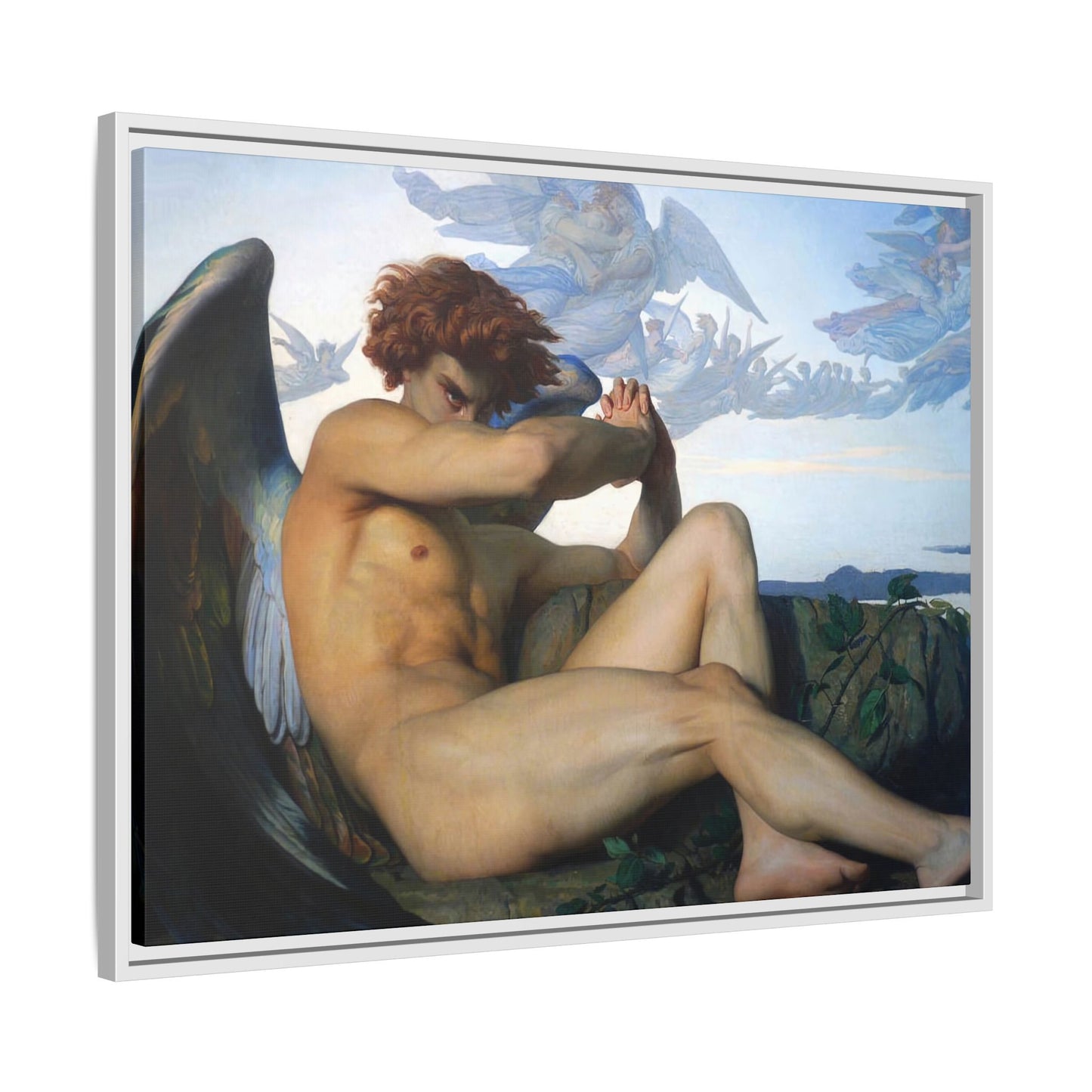 Cabanel, Alexandre - The Fallen Angel (1847) - Matte Canvas, Framed