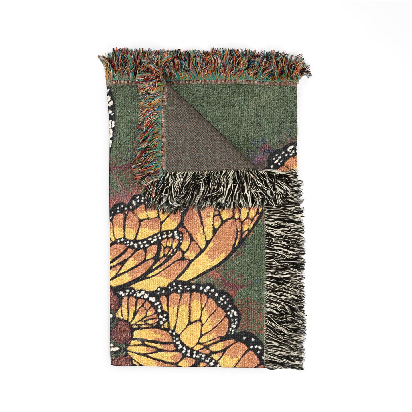 Pacio, Adam - Monarch Butterfly Mandala - Woven Blanket