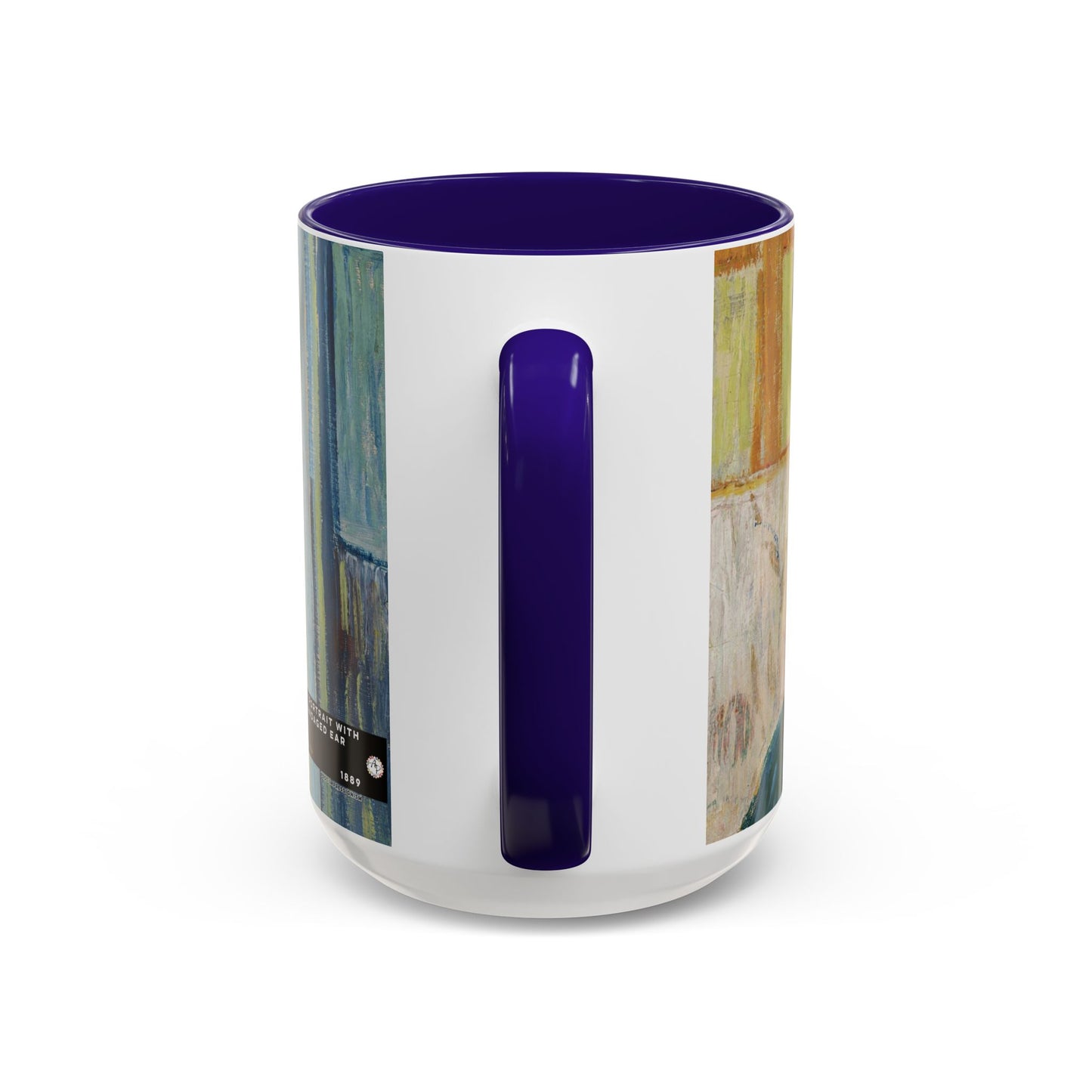 Van Gogh, Vincent - Self Portrait with Bandaged Ear (1889) - Colorful Accent Mugs