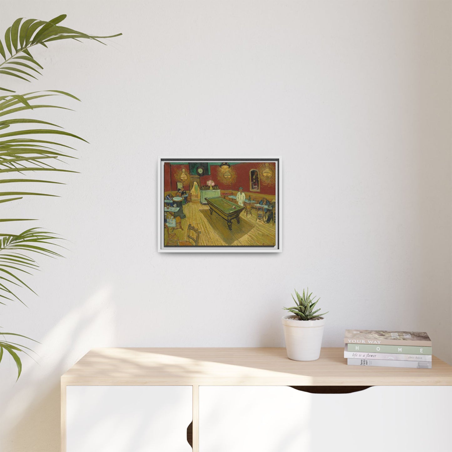 Van Gogh, Vincent - The Night Cafe (1888) - Matte Canvas, Framed