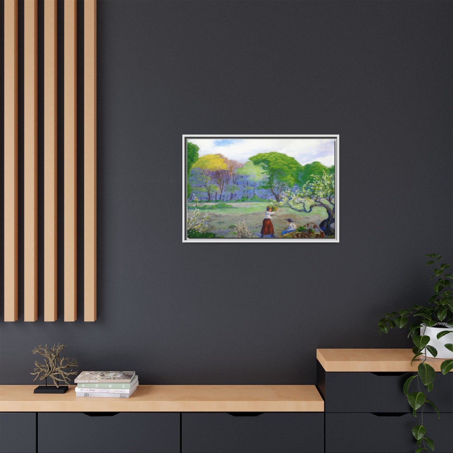 Ranson, Paul - Picking Flowers (1890) - Matte Canvas, Framed