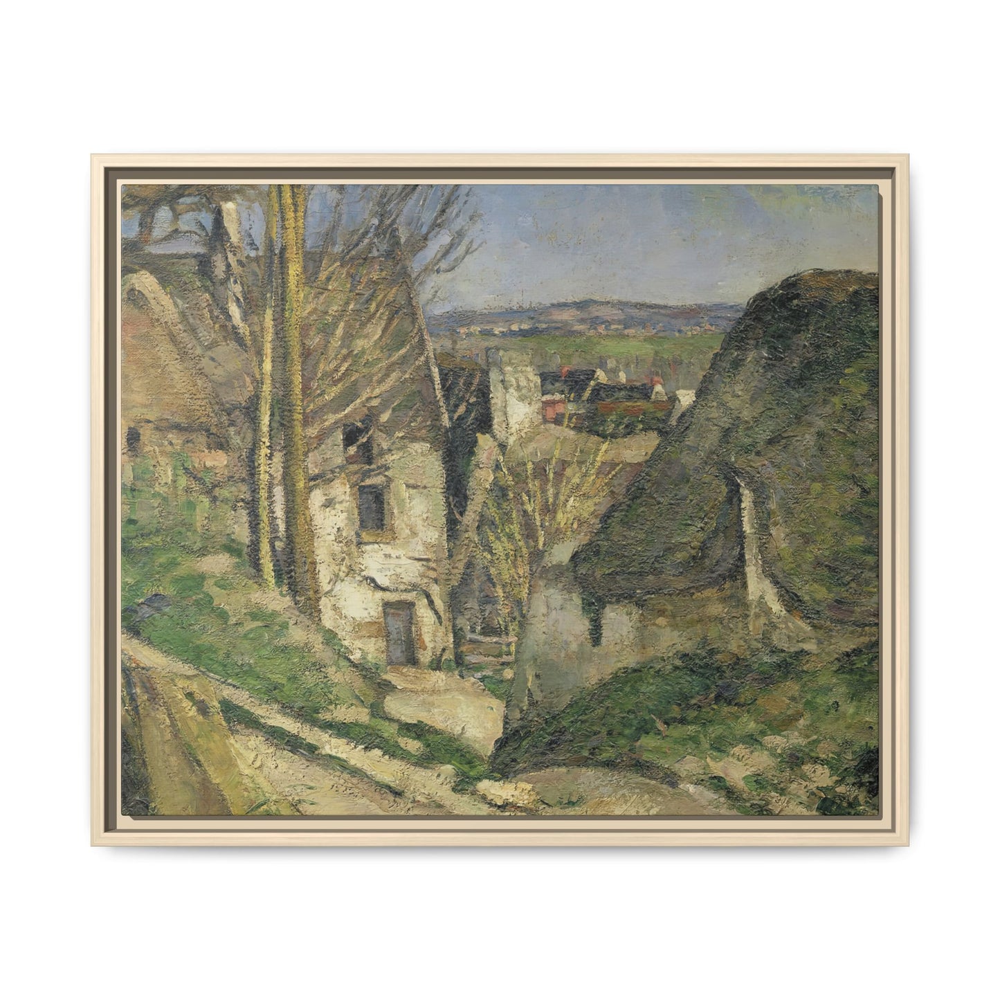 Cézanne, Paul - The House of the Hanged Man, Auvers-sur-Oise (1874) - Matte Canvas, Framed