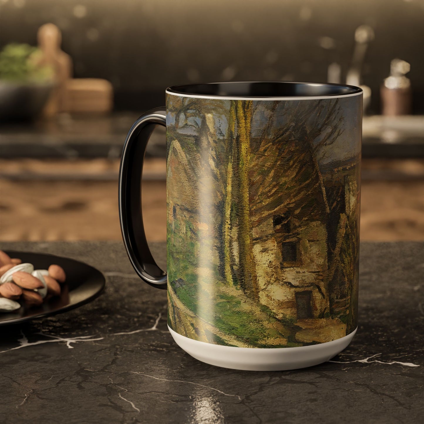 Cézanne, Paul - The House of the Hanged Man, Auvers-sur-Oise (1874) - Colorful Accent Mugs
