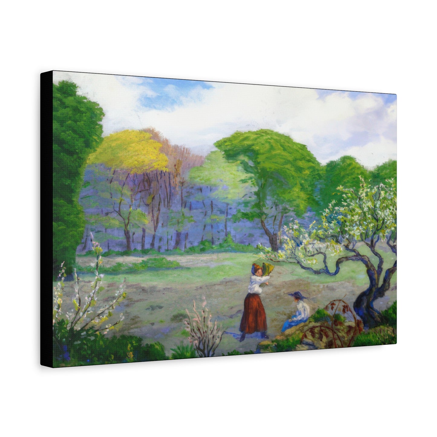 Ranson, Paul - Picking Flowers (1890) - Canvas Block, unframed