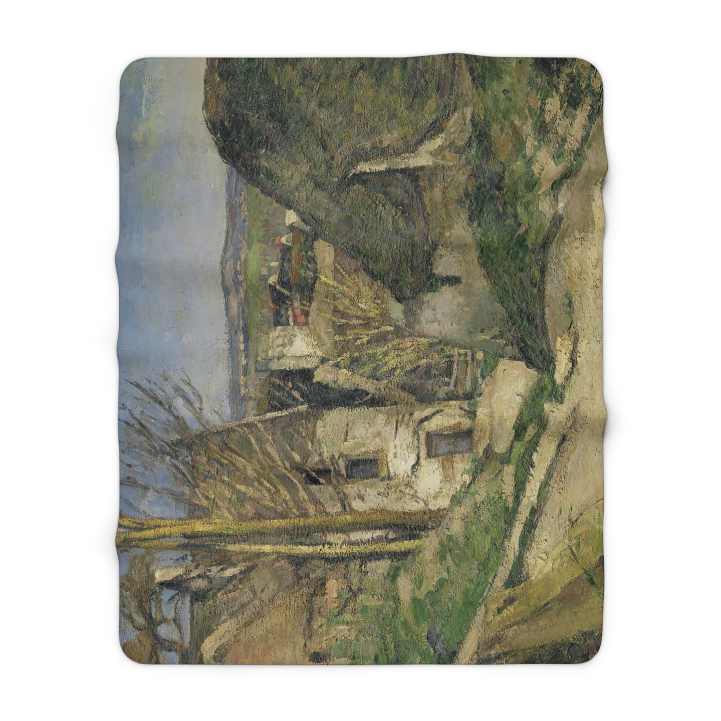 Cézanne, Paul - The House of the Hanged Man, Auvers-sur-Oise (1874) - Sherpa Fleece Blanket