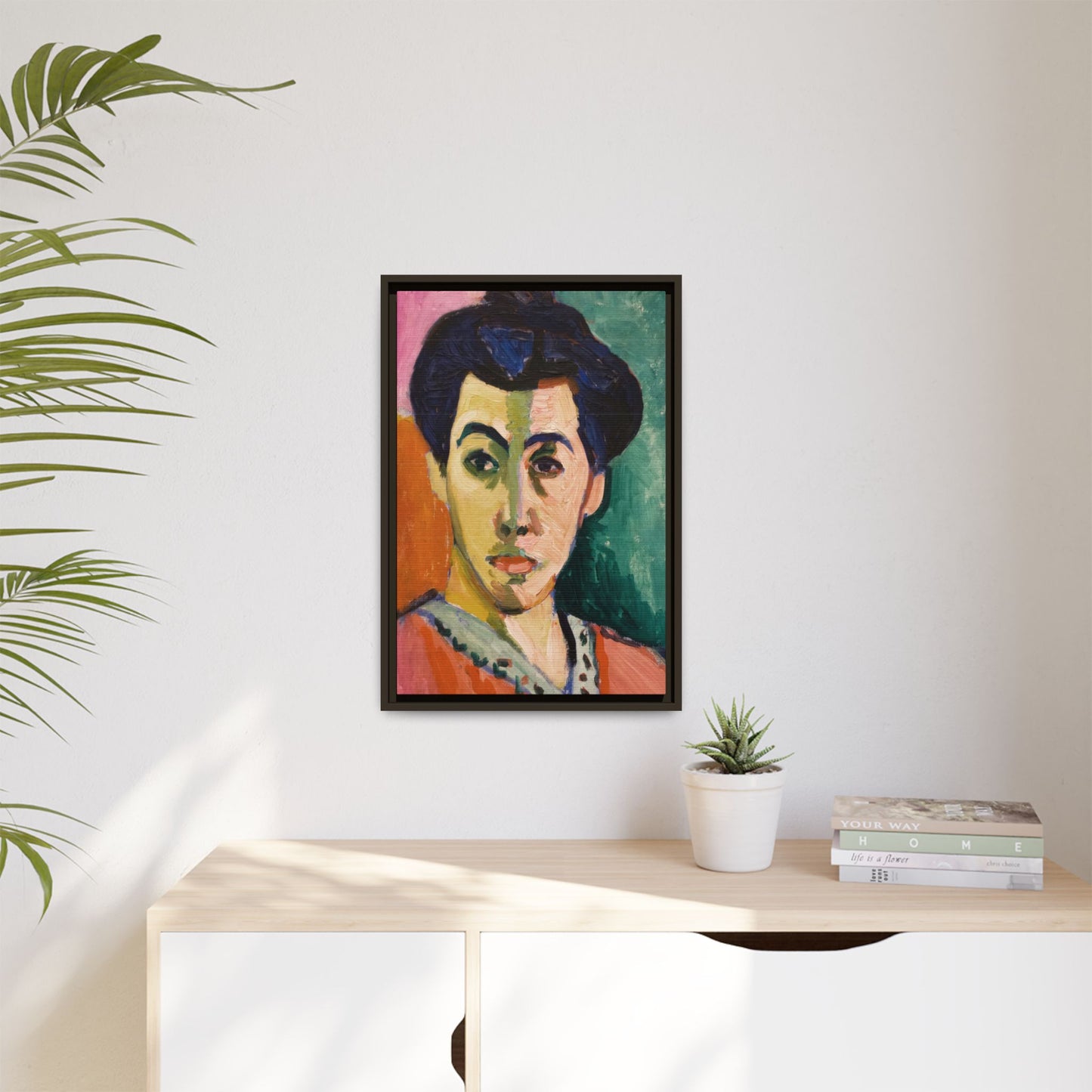 Matisse, Henri - The Green Stripe (1905) - Matte Canvas, Framed