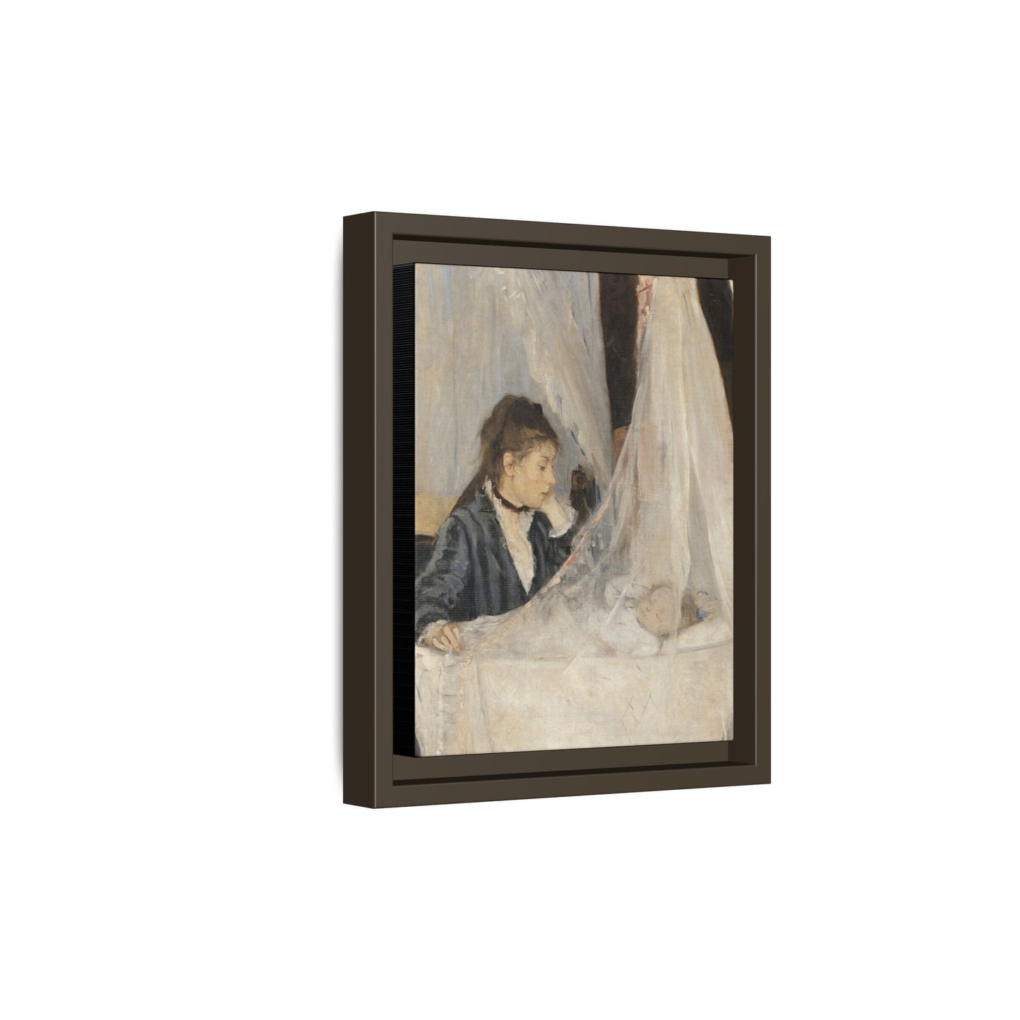 Morisot, Berthe - The Cradle (1872) - Matte Canvas, Framed
