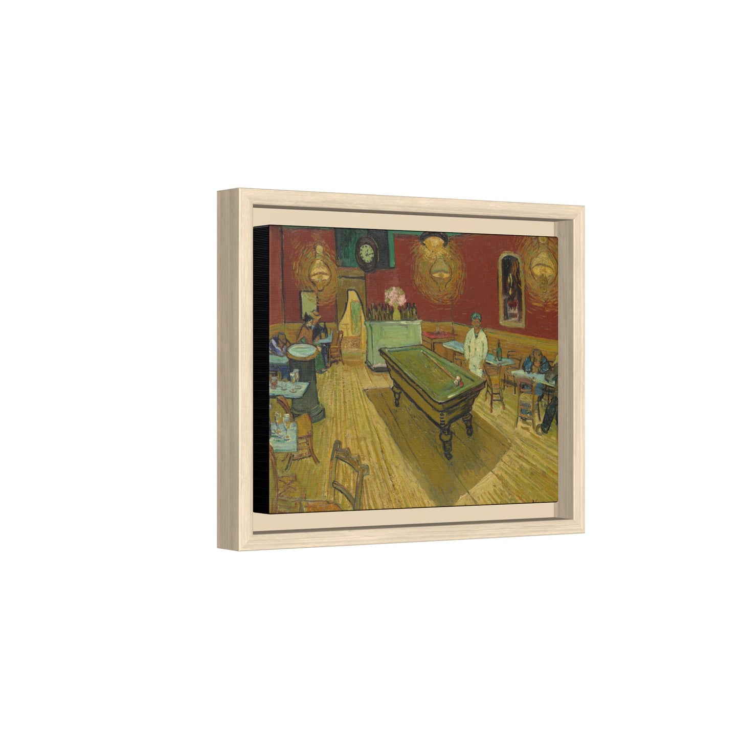 Van Gogh, Vincent - The Night Cafe (1888) - Matte Canvas, Framed