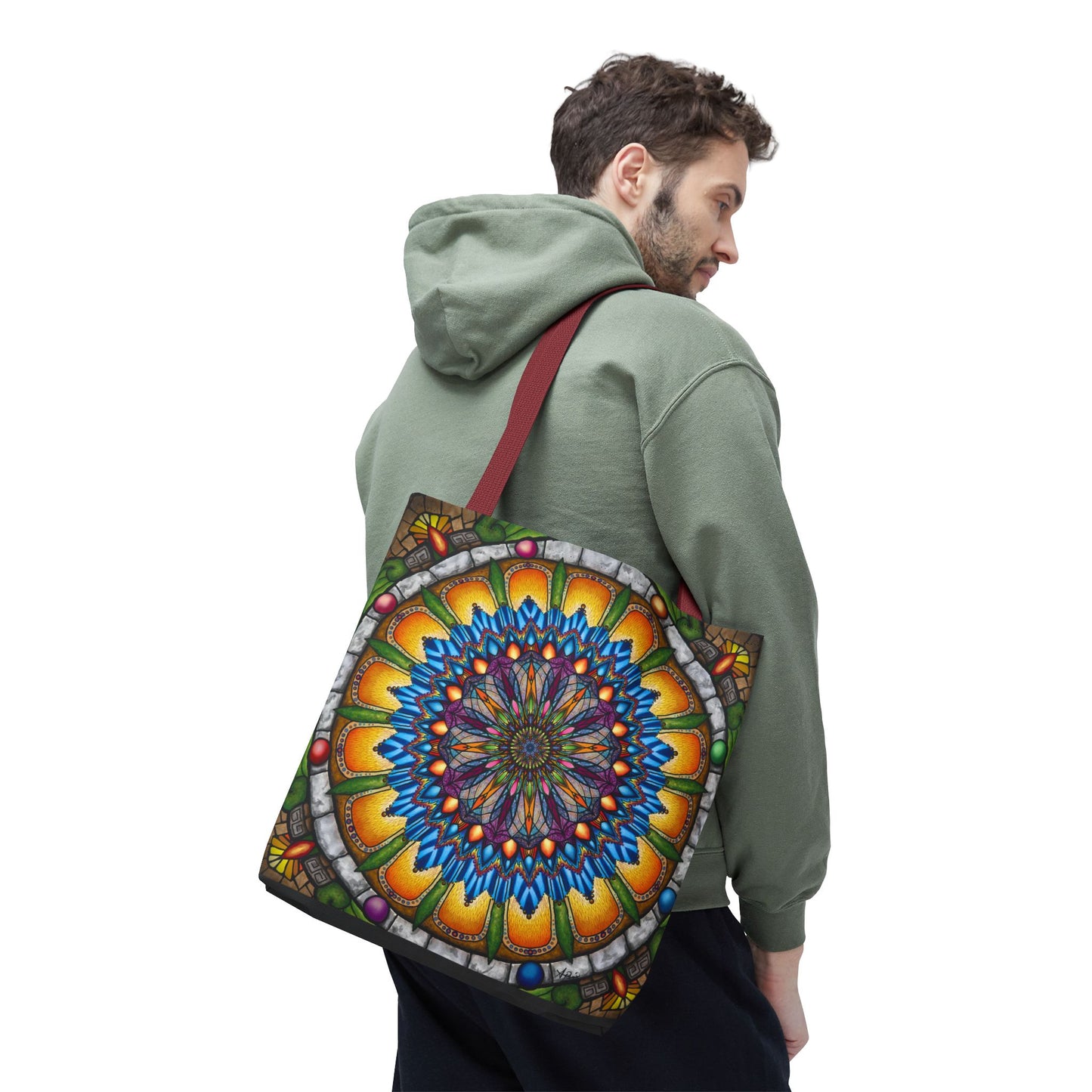 Pacio, Adam - Emerald Arrows Mandala - Tote Bag