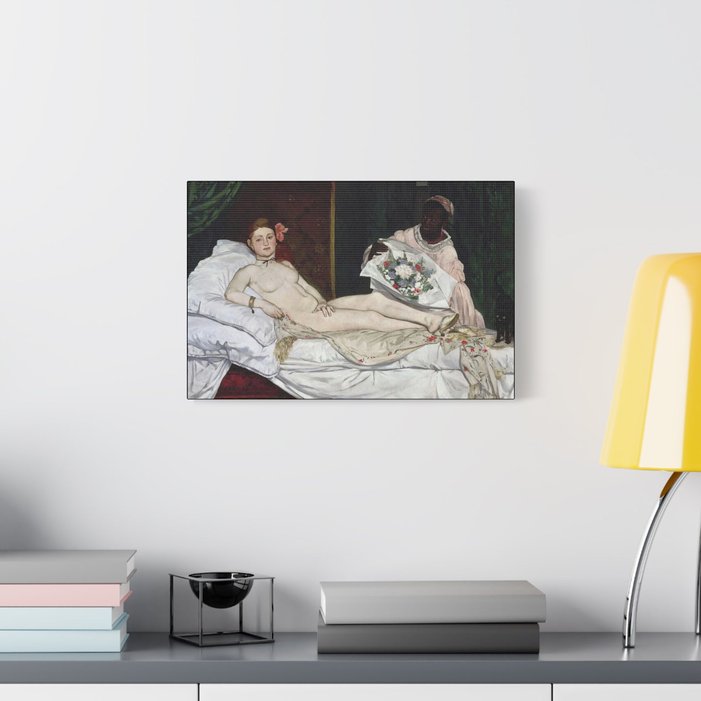 Manet, Édouard - Olympia (1870) - Canvas Block, unframed