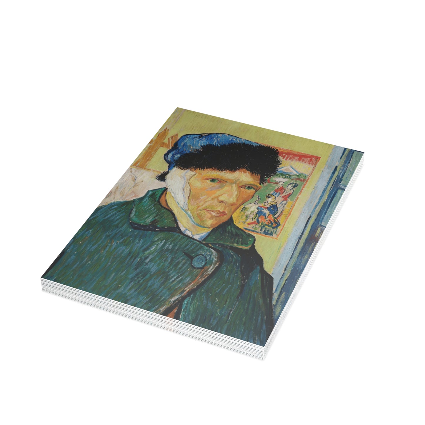 Van Gogh, Vincent - Self Portrait with Bandaged Ear (1889) - Postcard Bundles with Envelopes Included