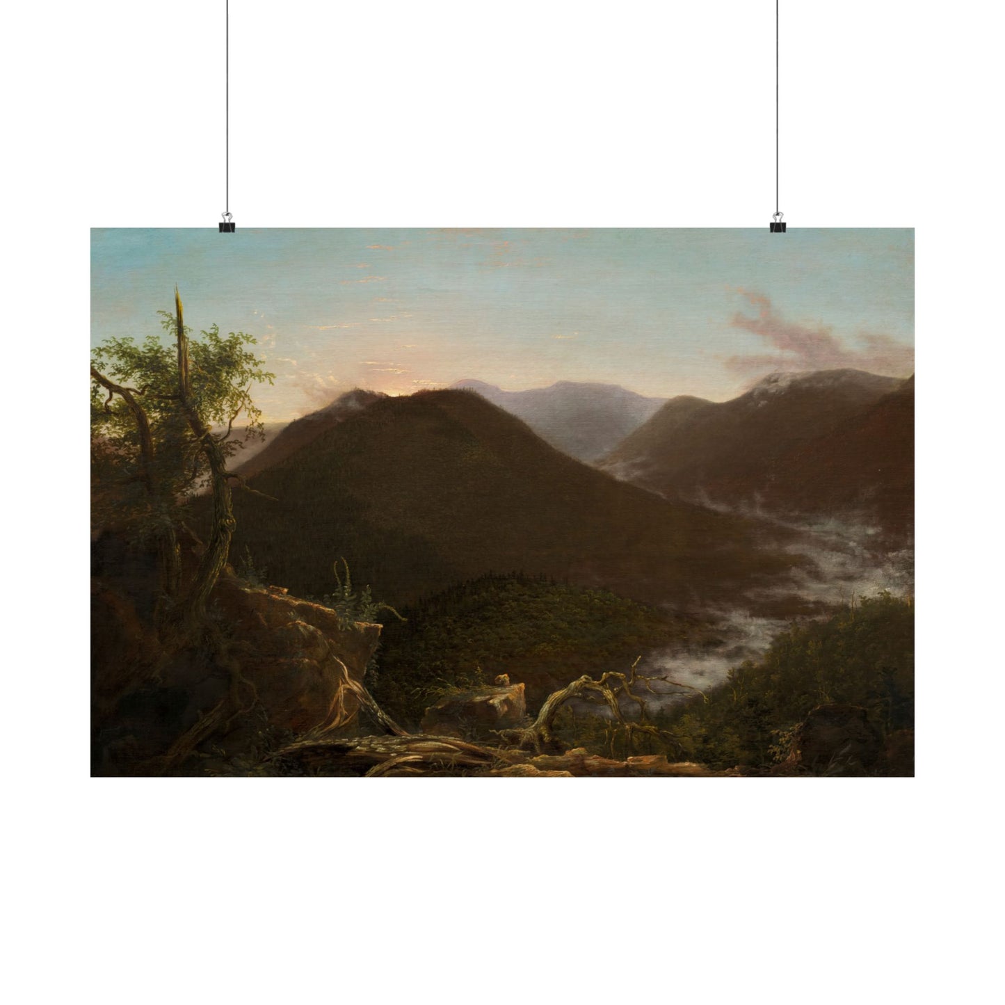 Cole. Thomas - Sunrise in the Catskills (1826) - Satin Posters