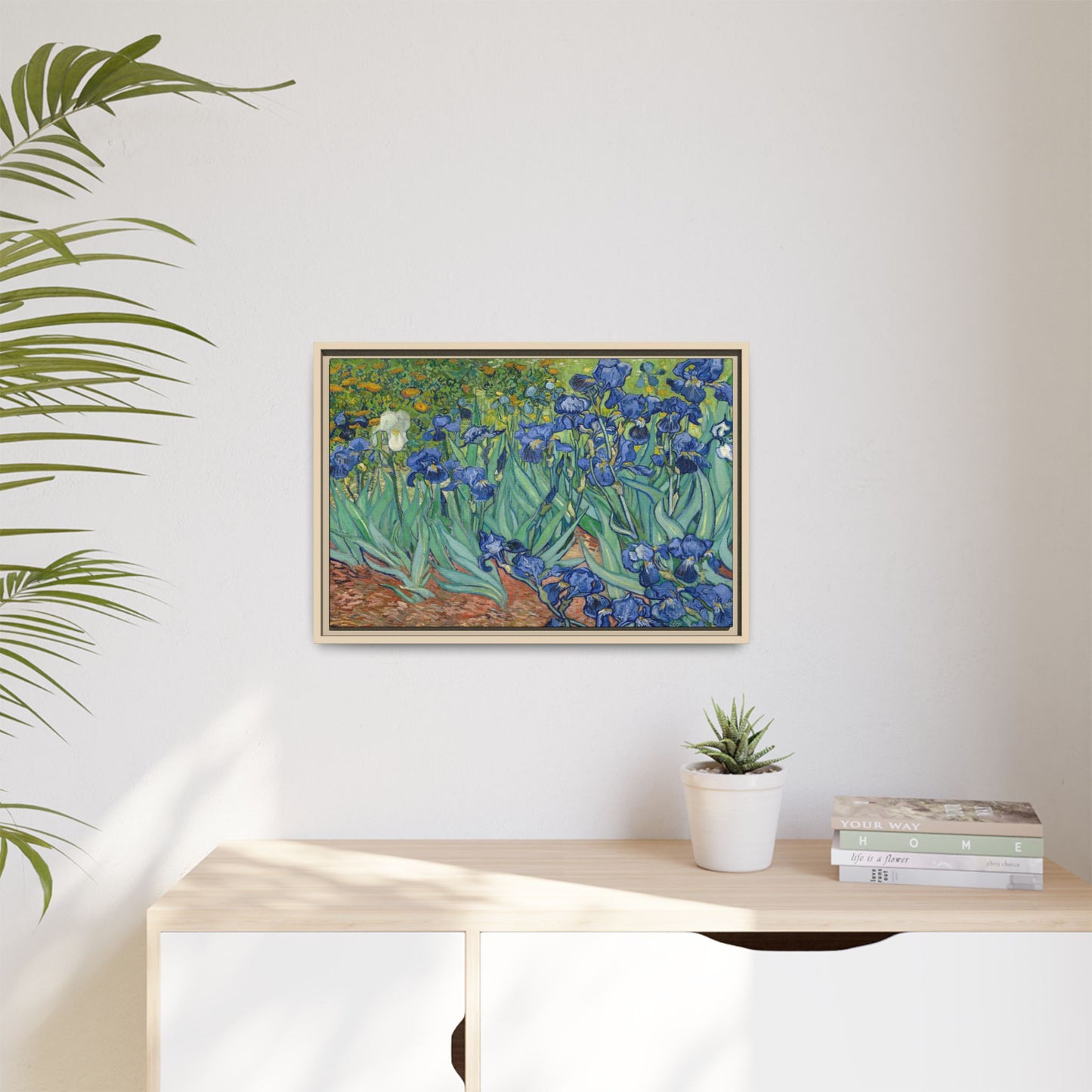Van Gogh, Vincent - Irises (1889) - Matte Canvas, Framed