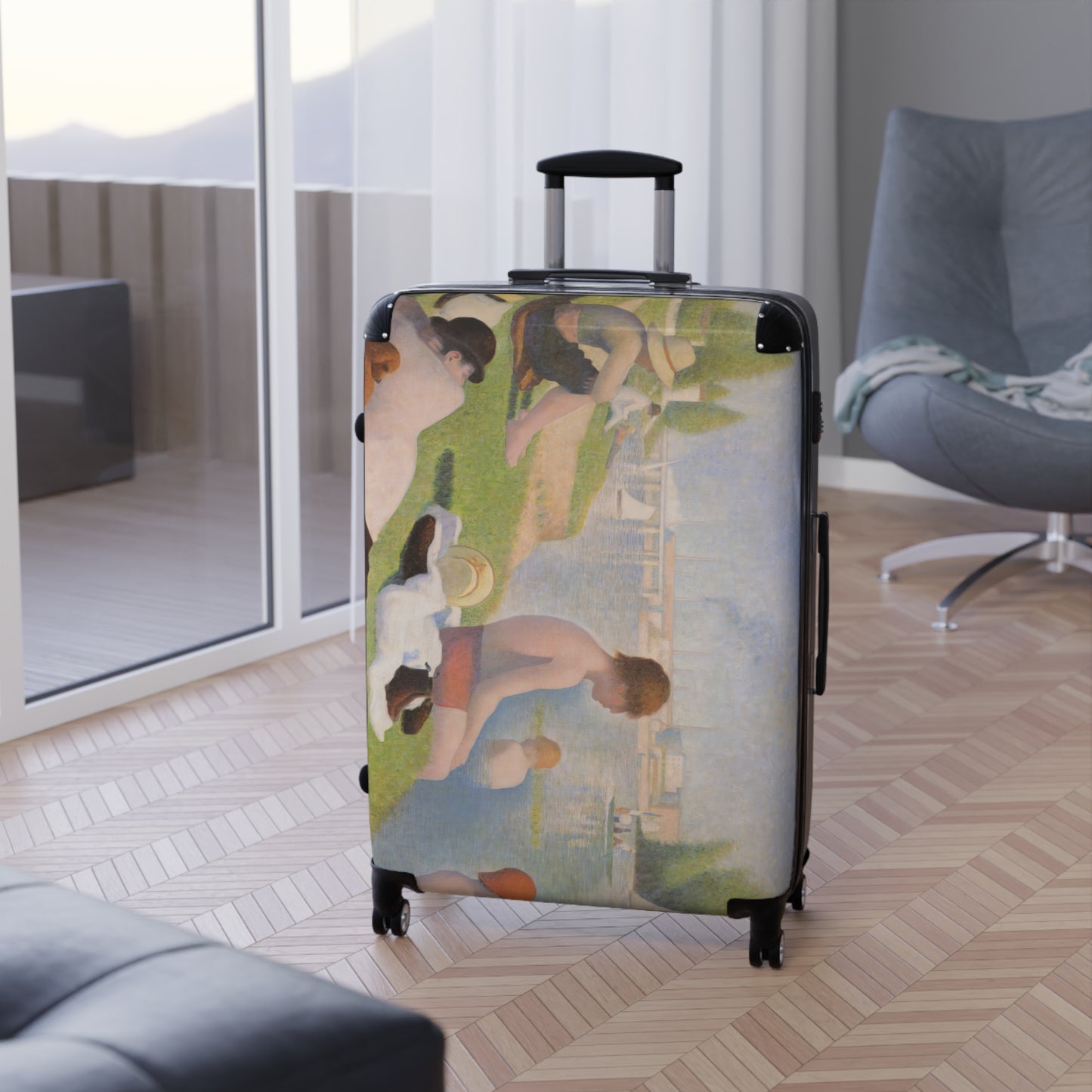 Seurat, Georges - Bathers at Asnières (1884) - Suitcase