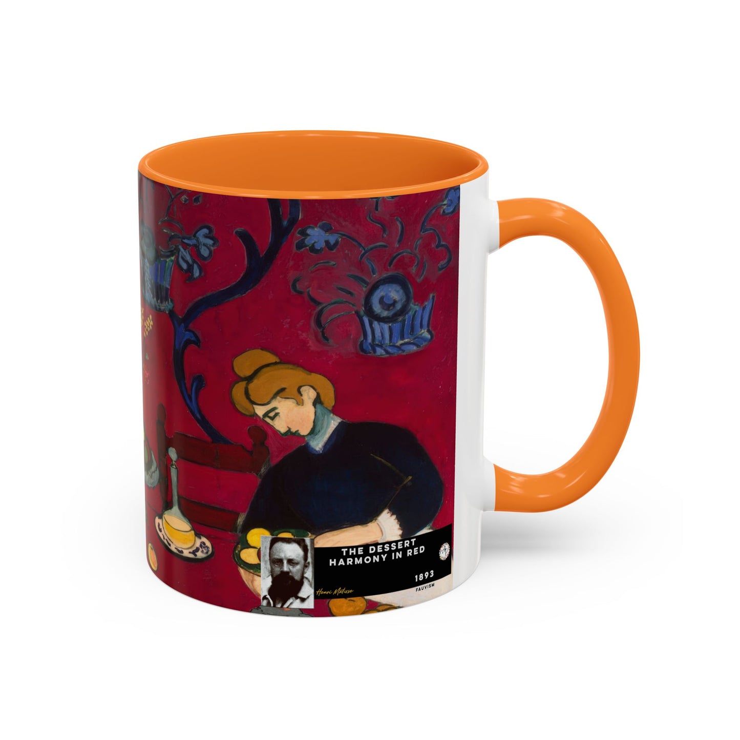 Matisse, Henri - The Dessert Harmony in Red (1908) - Colorful Accent Mugs