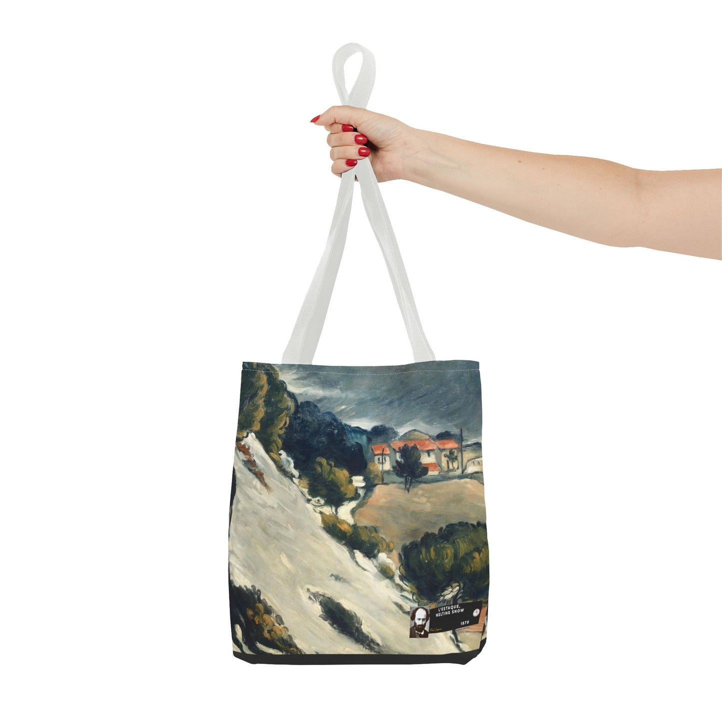 Cézanne, Paul - L’Estaque, Melting Snow (1870) - Tote Bag