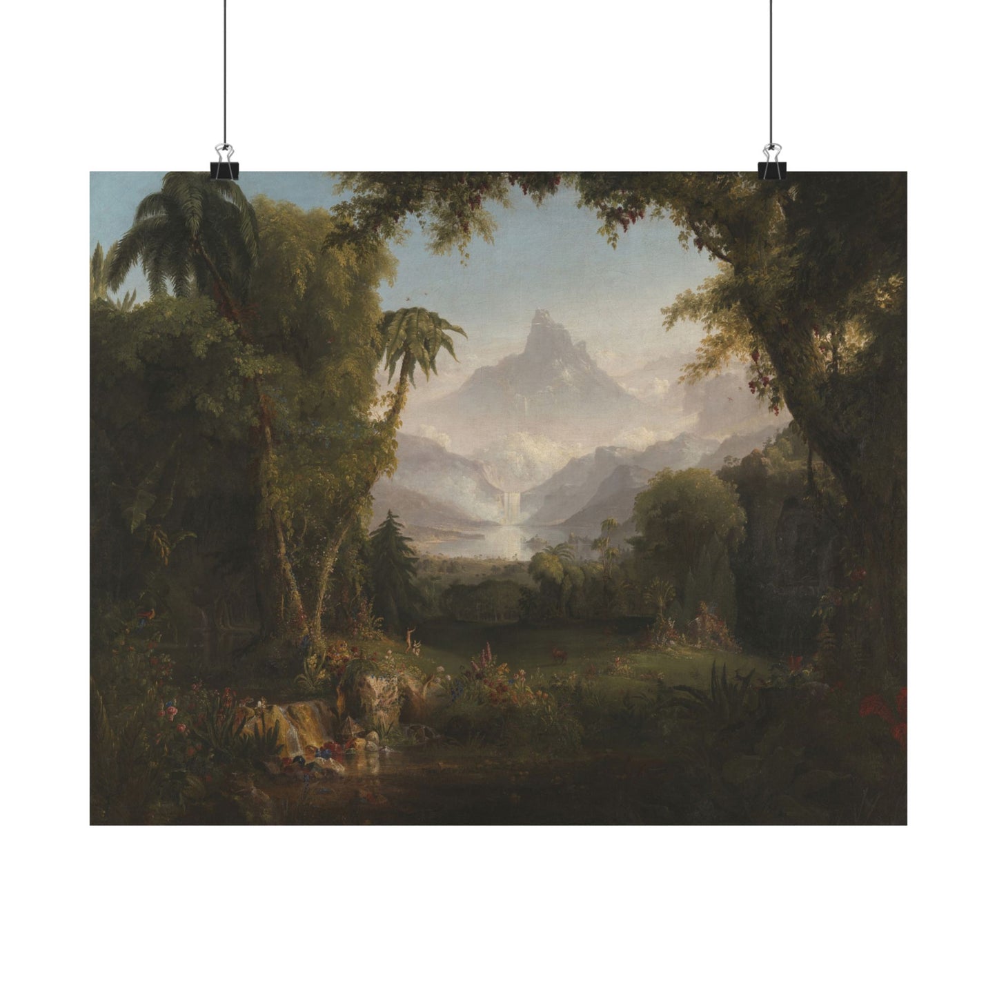 Cole. Thomas - The Garden of Eden (1828) - Satin Posters