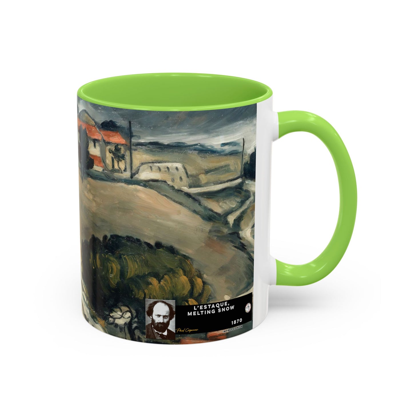 Cézanne, Paul - A Modern Olympia (1874) - Colorful Accent Mugs