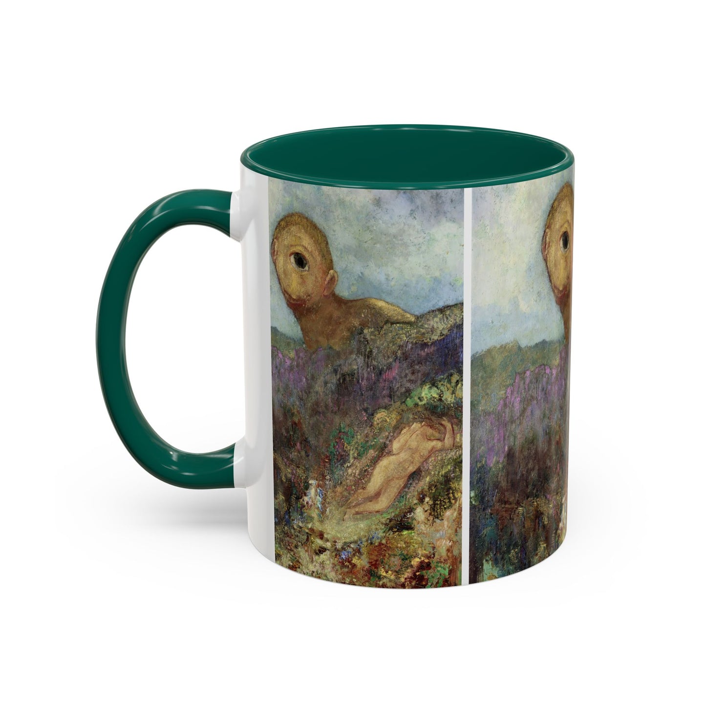 Redon, Odilon - The Cyclops (1914) - Colorful Accent Mugs