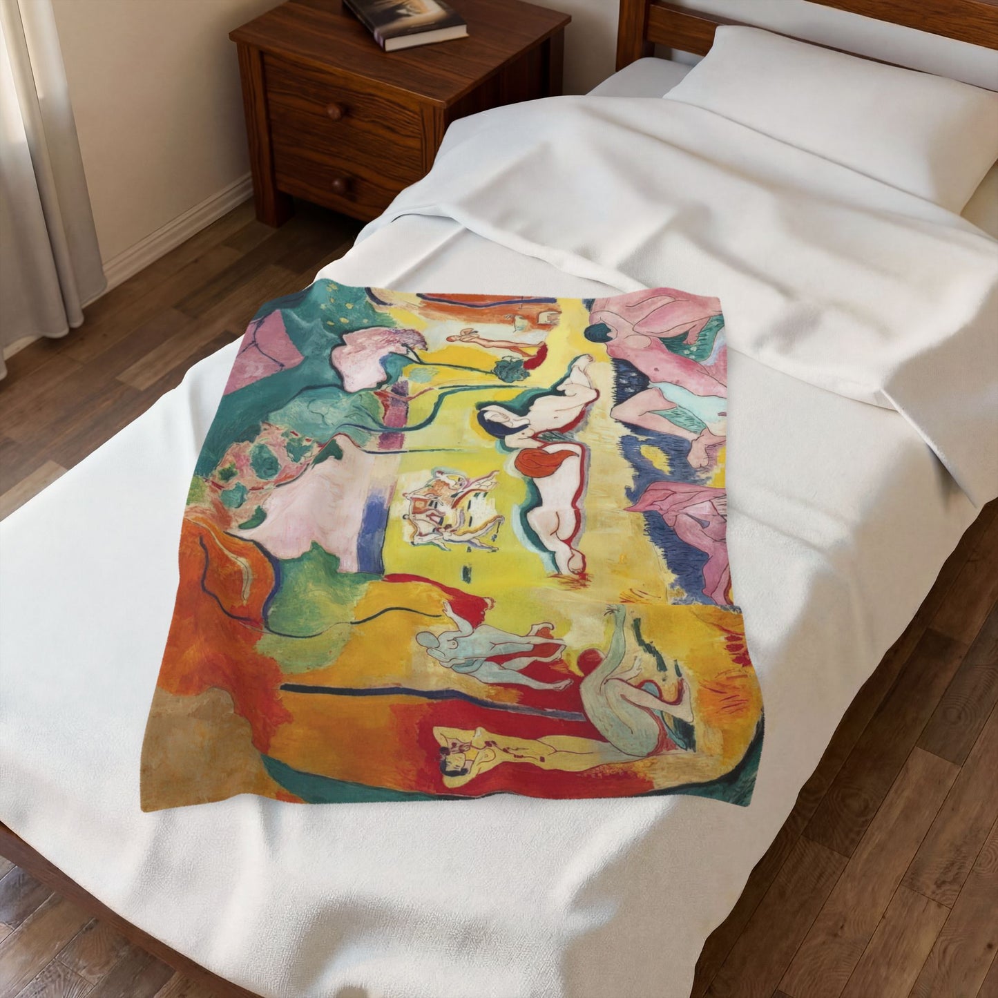 Matisse, Henri - The Joy of Life (1905) - Velveteen Plush Blanket