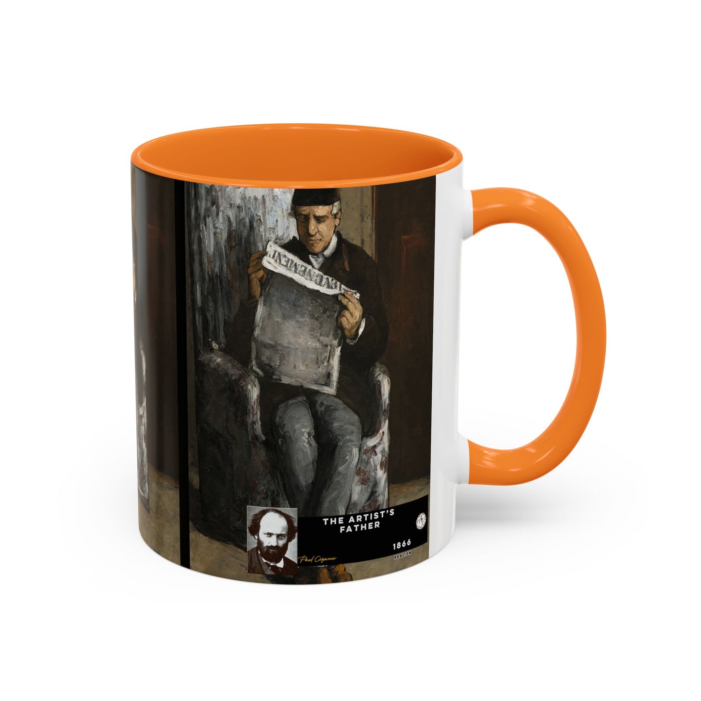 Cézanne, Paul - The Artist’s Father (1866) - Colorful Accent Mugs