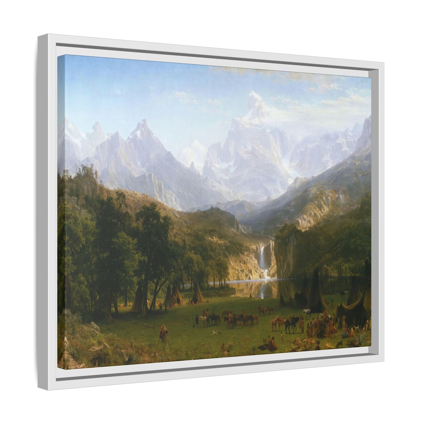 Bierstadt, Albert - The Rocky Mountains, Lander’s Peak (1863) - Matte Canvas, Framed