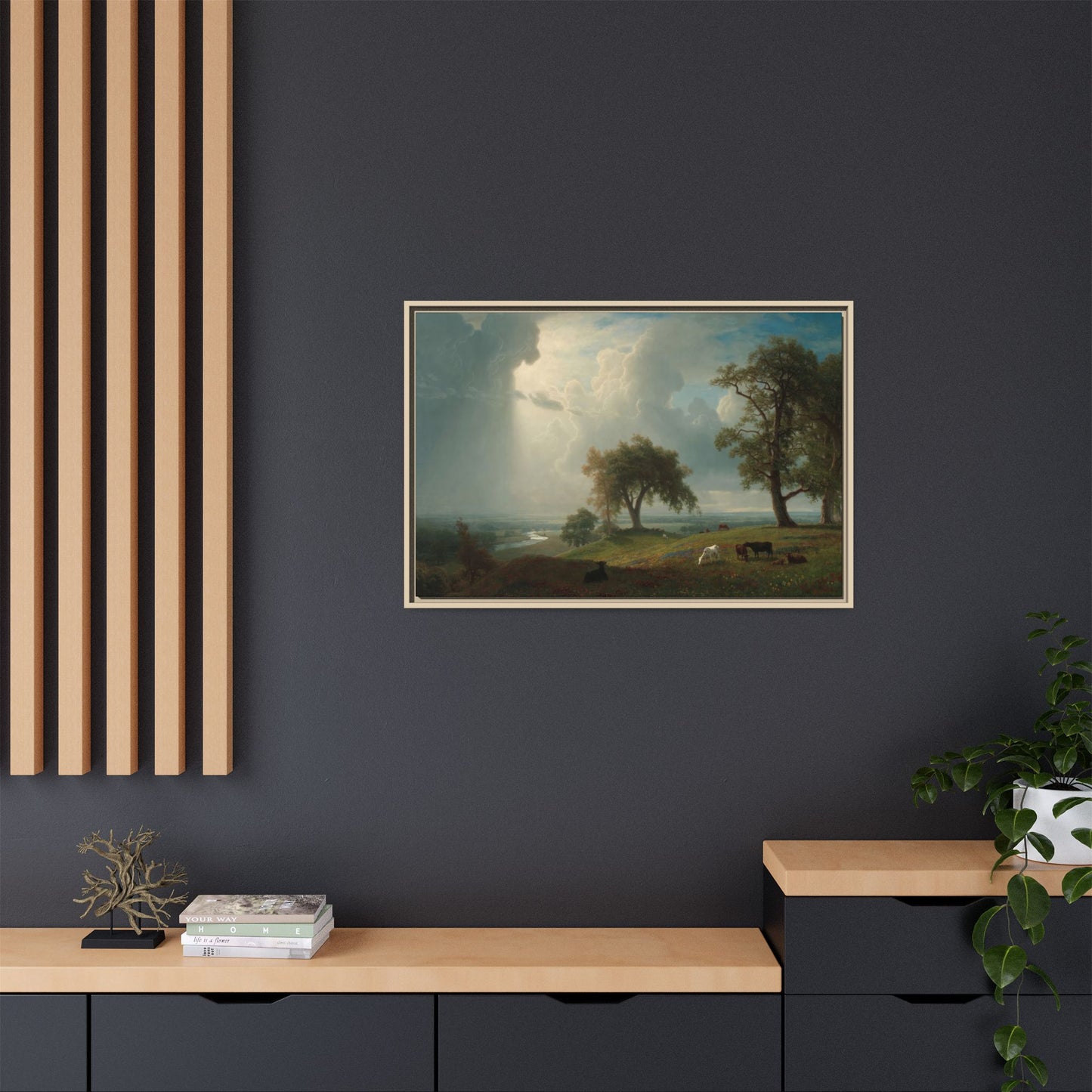 Bierstadt, Albert - California Spring (1875) - Matte Canvas, Framed