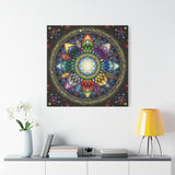 Mystic Jewel Mandala A  - Canvas