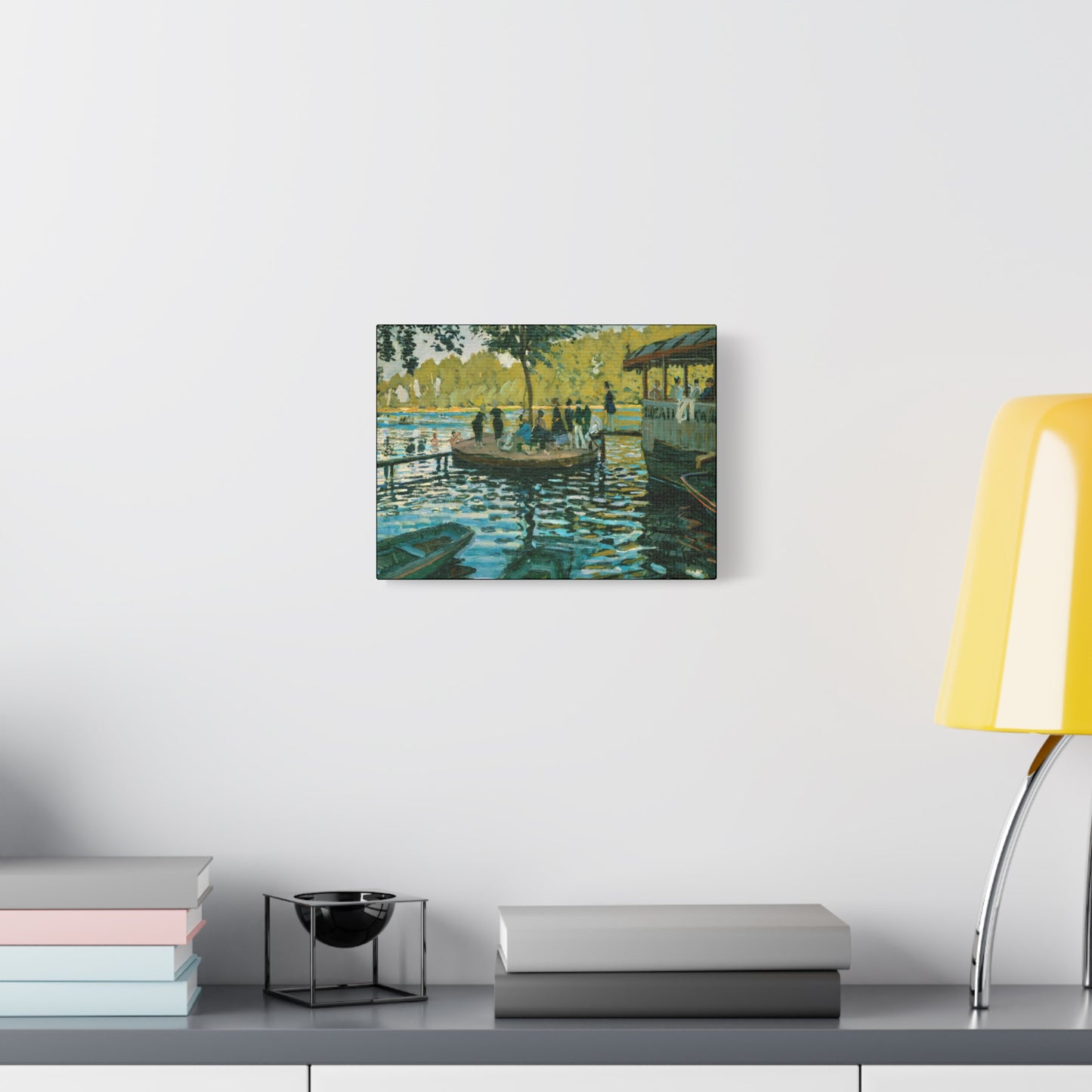Monet, Claude - La Grenouillere (1869) - Canvas Block, unframed