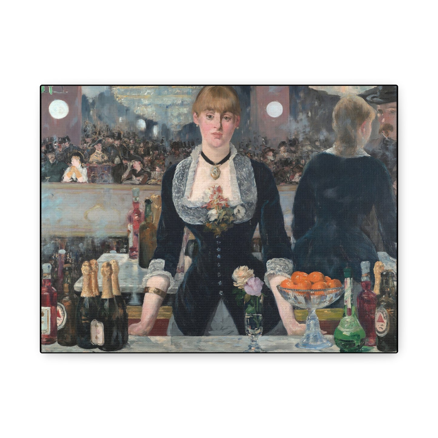 Manet, Édouard - A Bar at the Folies-Bergère (1880) - Canvas Block, unframed