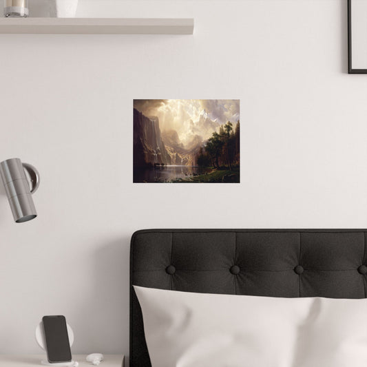 Bierstadt, Albert - Among the Sierra Nevada, California (1868) - Satin Posters