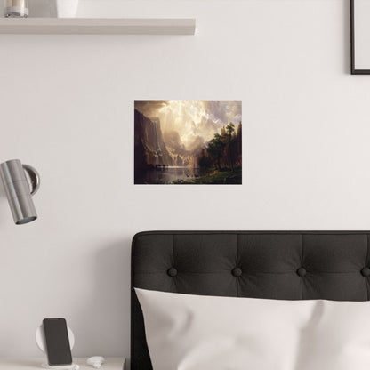 Bierstadt, Albert - Among the Sierra Nevada, California (1868) - Satin Posters