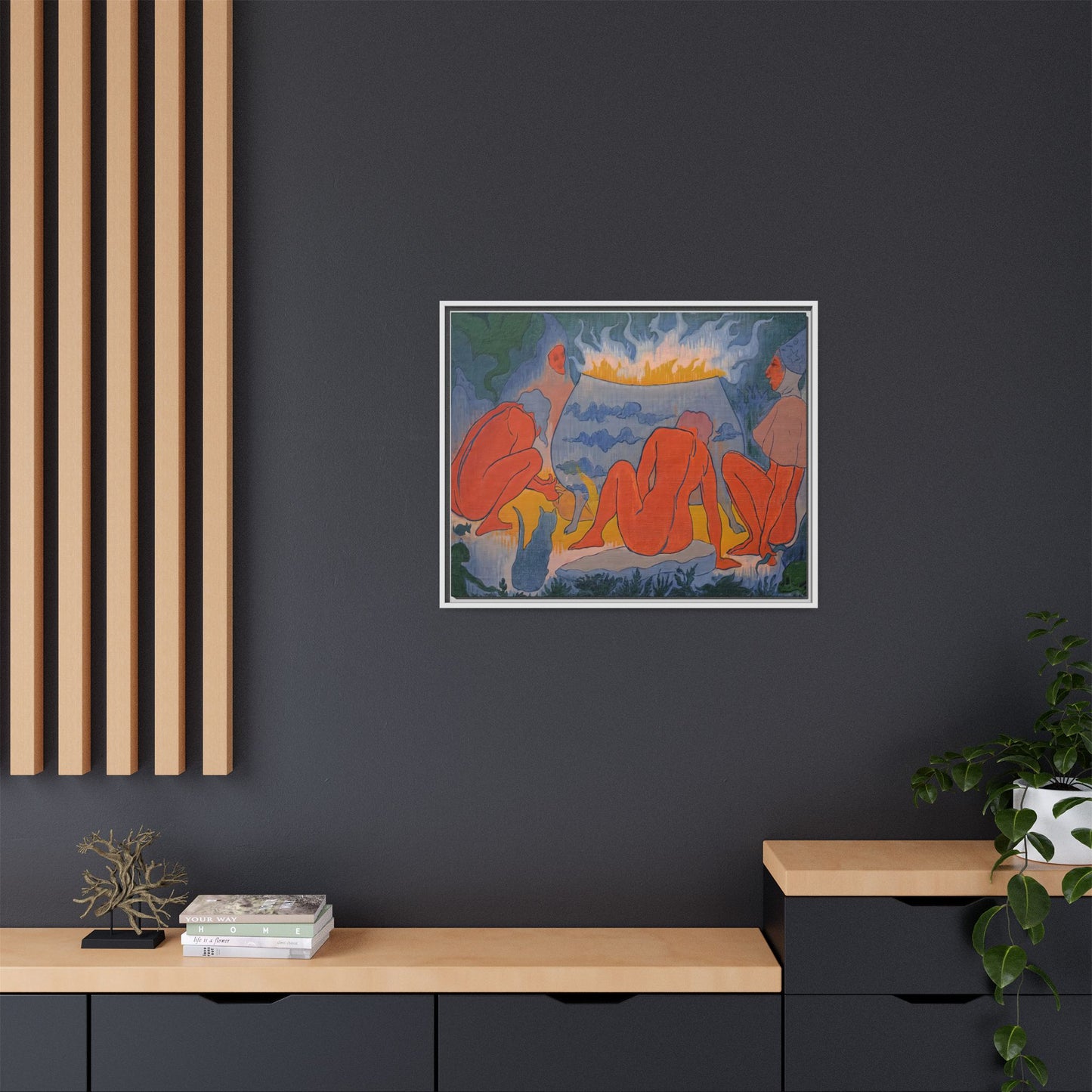 Ranson, Paul - Witches Around the Fire (1891) - Matte Canvas, Framed
