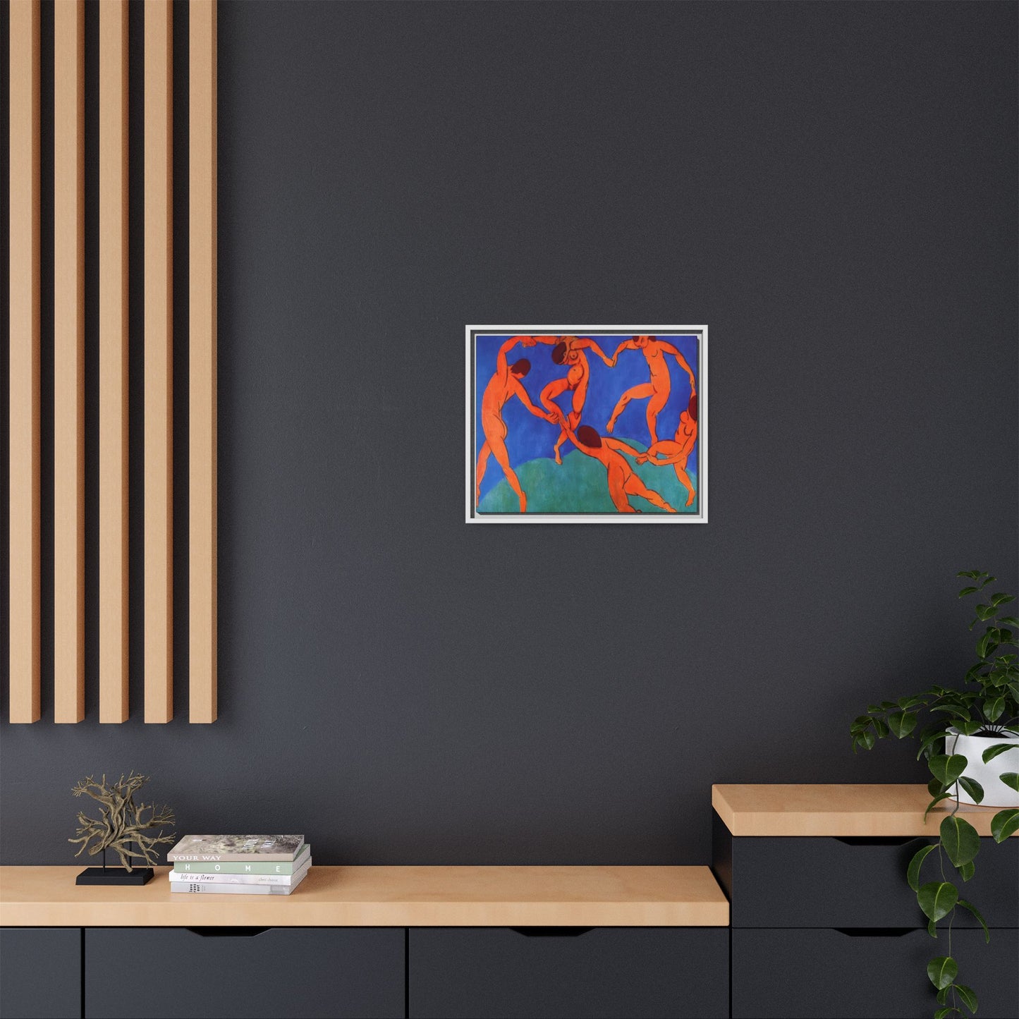 Matisse, Henri - Dance (II) (1910) - Matte Canvas, Framed